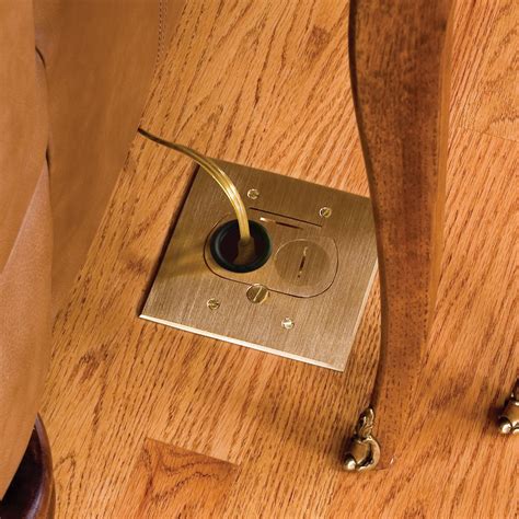 recessed floor outlet box